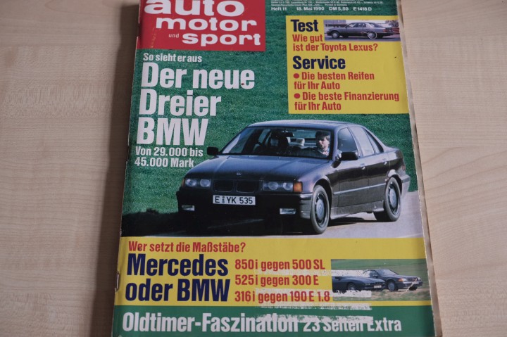Deckblatt Auto Motor und Sport (11/1990)